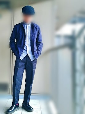 「Dr. Martens（ドクターマーチン）のアイテム（Dress shoes、ブラック系）」を使った、nartさん（メンズ・171cm）の秋コーディネート