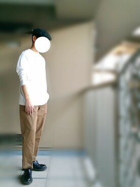 「Dr. Martens（ドクターマーチン）のアイテム（Dress shoes、ブラック系）」を使った、nartさん（メンズ・171cm）の秋コーディネート