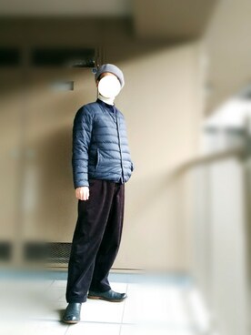 「UGG（アグ）のアイテム（Boots、ブラック系）」を使った、nartさん（メンズ・171cm）の冬コーディネート