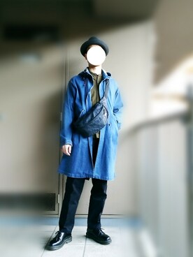 「UNIQLO（ユニクロ）のアイテム（Chinos、ブラック系）」を使った、nartさん（メンズ・171cm）の春コーディネート
