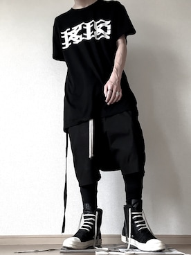「Rick Owens（リックオウエンス）のアイテム（財布/小物）」を使った、H さん（メンズ・175cm）の夏コーディネート