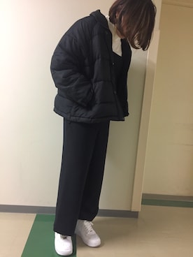 「H&M（エイチ・アンド・エム）のアイテム（ダウンジャケット/コート）」を使った、Runaさん（レディース・164cm）の秋コーディネート