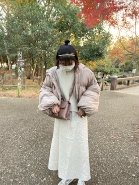 「apres jour（アプレジュール）のアイテム（ダウンジャケット/コート）」を使った、かーちさん（レディース・158cm）の冬コーディネート