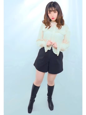 「プリクラ」｜るんさん（レディース・162cm）の冬コーディネート