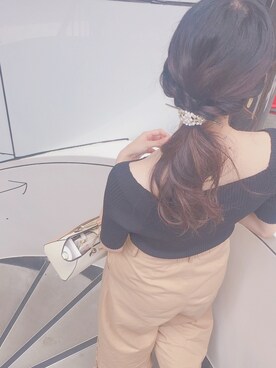 「Parks（パークス）のアイテム」を使った、eriさん（レディース・165cm）の夏コーディネート