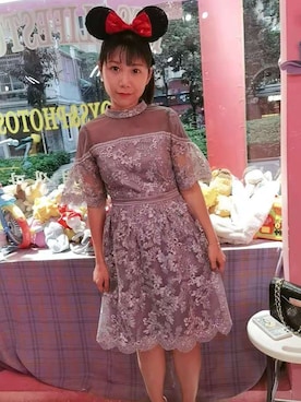 「アイテム（ワンピース/ドレス、シルバー系）」を使った、gloomy1113さん（レディース・153cm）の秋コーディネート