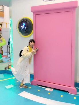 「FOREVER 21（フォーエバー トゥエンティーワン）のアイテム（バックパック/リュック）」を使った、🐈さん（レディース・155cm）の秋コーディネート