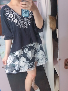 「MICOAMERI（ミコアメリ）のアイテム（シューズ）」を使った、Suki酱さん（レディース・158cm）の秋コーディネート