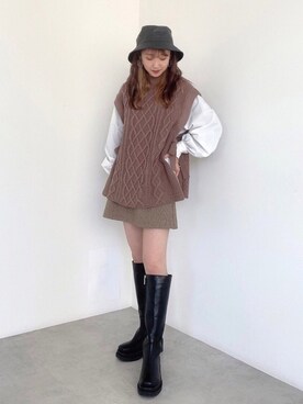 FREE’S MART STAFFさん（レディース・155cm）の冬コーディネート