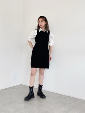 「ミニワンピ」｜FREE’S MART STAFFさん（レディース・160cm）の春コーディネート