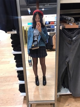 「plaid」｜「アイテム（ブーツ）」を使った、Xinさん（レディース・164cm）の秋コーディネート