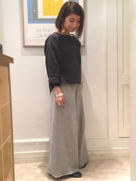 「RBS（アールビーエス）のアイテム（トップス）」を使った、Ｍayuko   Kuniyoshiさん（レディース・153cm）の冬コーディネート