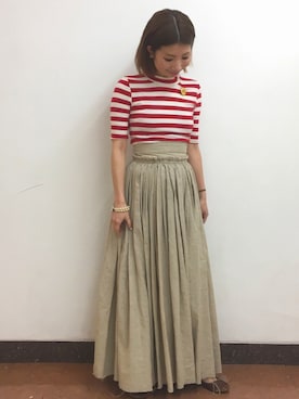 「MIRIAM HASKELL（ミリアムハスケル）のアイテム」を使った、Ｍayuko   Kuniyoshiさん（レディース・153cm）の春コーディネート