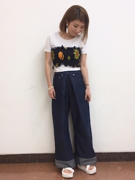 「プラットフォーム」｜Ｍayuko   Kuniyoshiさん（レディース・153cm）の春コーディネート