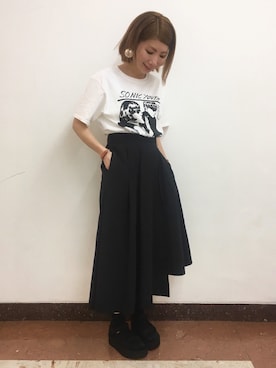 「アイテム（ブレスレット）」を使った、Ｍayuko   Kuniyoshiさん（レディース・153cm）の春コーディネート