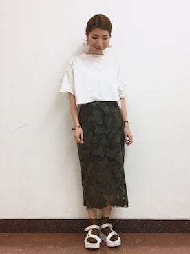 「CLASS（クラス）のアイテム」を使った、Ｍayuko   Kuniyoshiさん（レディース・153cm）の春コーディネート