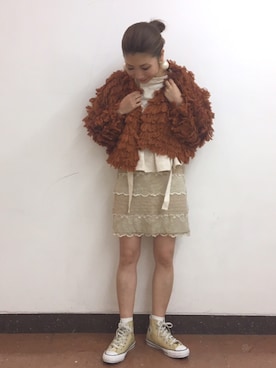 「RBS（アールビーエス）のアイテム」を使った、Ｍayuko   Kuniyoshiさん（レディース・153cm）の秋コーディネート