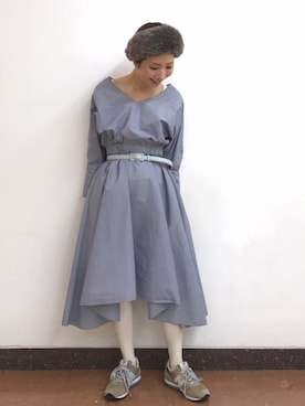 「アイテム（ヘアバンド）」を使った、Ｍayuko   Kuniyoshiさん（レディース・153cm）の冬コーディネート