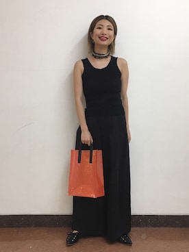 「アイテム（チョーカー）」を使った、Ｍayuko   Kuniyoshiさん（レディース・153cm）の夏コーディネート