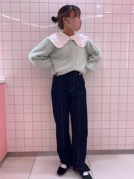 「one after another NICE CLAUP（ワンアフターアナザーナイスクラップ）のアイテム（チュニック）」を使った、EGAさん（レディース・159cm）の秋コーディネート