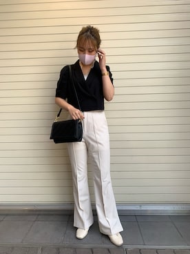 「one after another NICE CLAUP（ワンアフターアナザーナイスクラップ）のアイテム（アクセサリー）」を使った、EGAさん（レディース・159cm）の春コーディネート