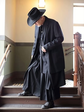 「Yohji Yamamoto（ヨウジヤマモト）のアイテム（ブーツ）」を使った、nextfarm さん（メンズ・178cm）の夏コーディネート