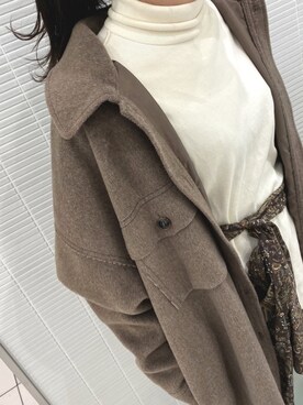 「kastane_ootd」｜「アイテム（その他アウター）」を使った、_amitié_さん（レディース・158cm）の冬コーディネート