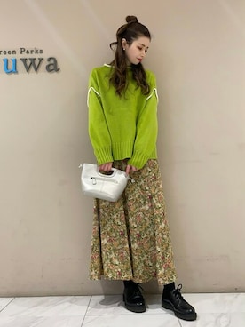 「Petit fleur（プチフルール）のアイテム」を使った、sumiさん（レディース・161cm）の冬コーディネート