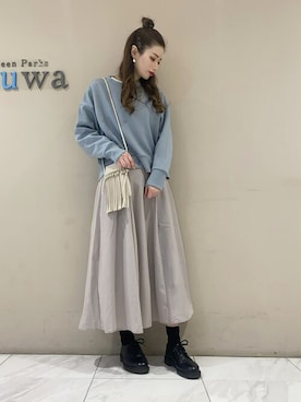 「ダンボール」｜sumiさん（レディース・161cm）の冬コーディネート