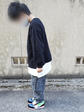 「キッスコーデ」｜「アイテム（スウェット）」を使った、sooo-chiさん（キッズ・135cm）の冬コーディネート