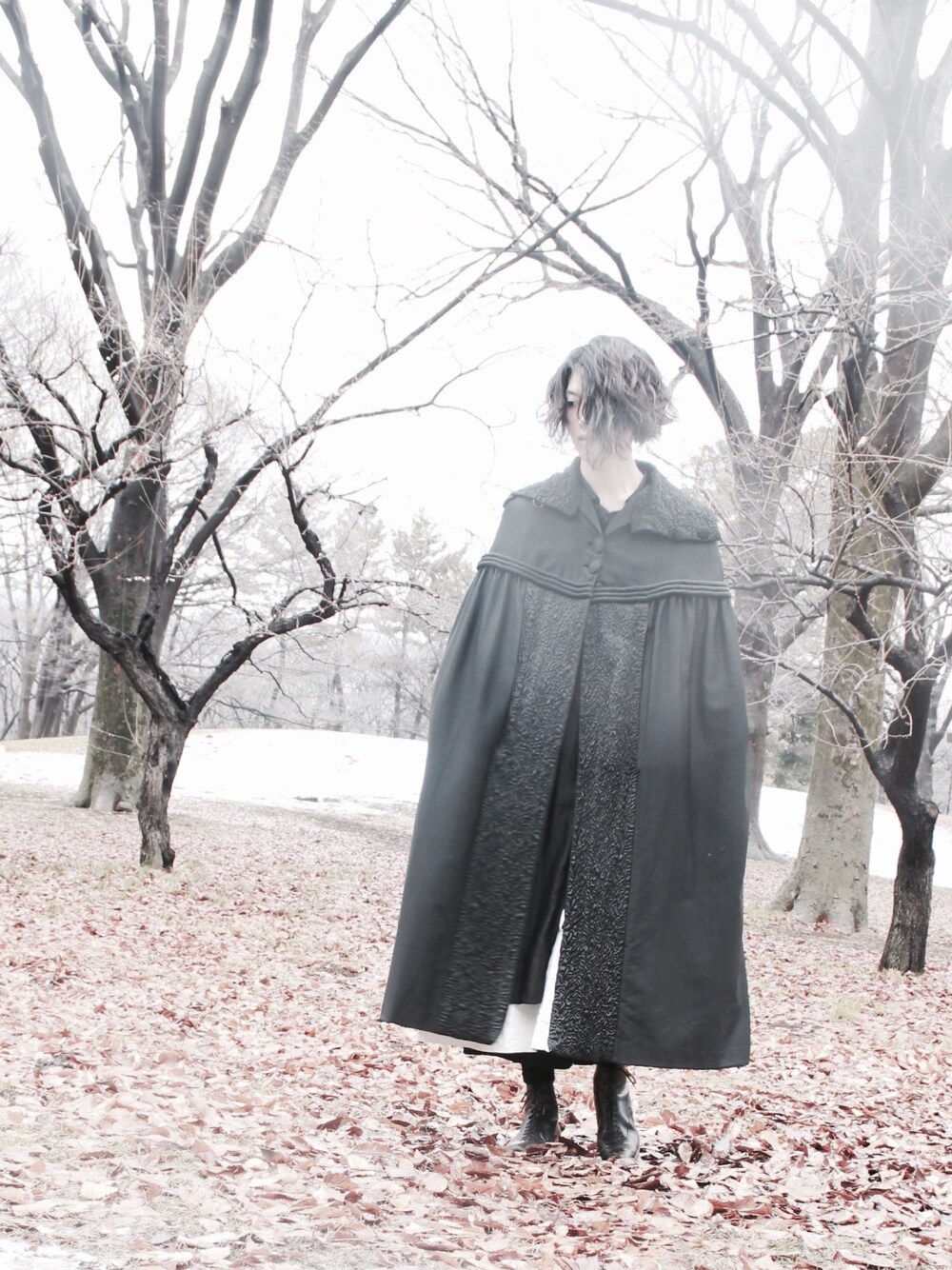 「古着、黒、アンティーク」｜「French antiqueのアイテム（ブーツ、ブラック系）」を使った、kentaro11さん（メンズ・173cm）の春コーディネートの1枚目の写真