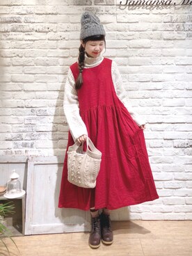 Samansa Mos2 サマンサ モスモス の 脇リボンワンピース ワンピース Wear
