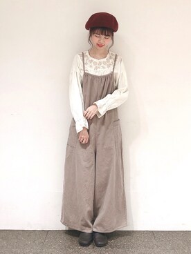 Samansa Mos2 サマンサ モスモス の コーデュロイサロペット その他パンツ Wear