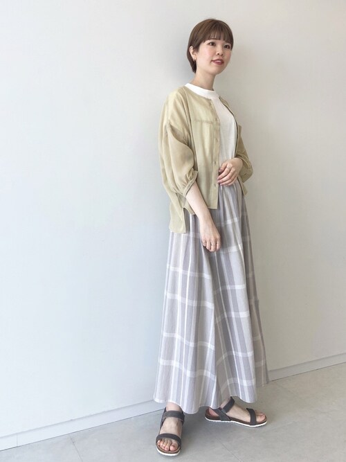 Samansa Mos2 Blue Pressアカユズ さんのシャツ ブラウスを使ったコーディネート Zozotown