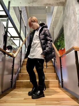 「SUPERTHANKS」｜「アイテム（ジャケット/アウター）」を使った、じゅんさん（レディース・158cm）の冬コーディネート