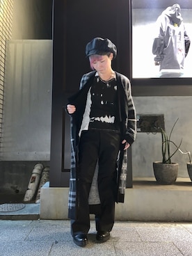 「backlash」｜「アイテム（帽子）」を使った、じゅんさん（レディース・158cm）の冬コーディネート