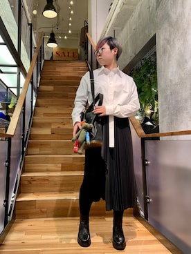 「TOM FORD」｜じゅんさん（レディース・158cm）の冬コーディネート