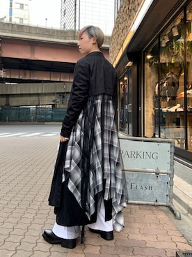 「CATORCE（カトルセ）のアイテム（パンツ）」を使った、じゅんさん（レディース・158cm）の冬コーディネート