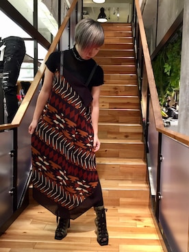 「AULA（アウラ）のアイテム（シューズ）」を使った、じゅんさん（レディース・158cm）の春コーディネート