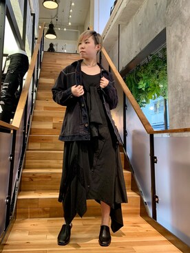 「PASCAL MARIE DESMARAIS（パスカルマリエデマレ）のアイテム（デニムジャケット）」を使った、じゅんさん（レディース・158cm）の春コーディネート