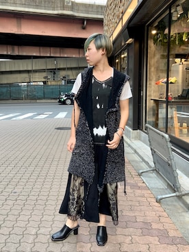 「KMRii（ケムリ）のアイテム（ジャケット/アウター）」を使った、じゅんさん（レディース・158cm）の春コーディネート