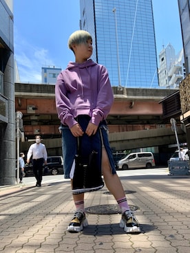 「MYne self（マインセルフ）のアイテム」を使った、じゅんさん（レディース・158cm）の夏コーディネート