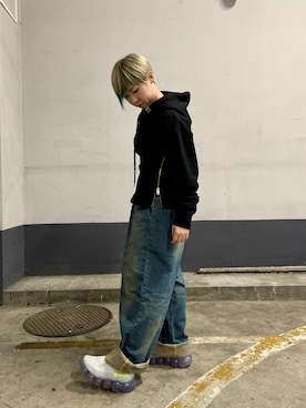 「backlash」｜「アイテム（スウェット）」を使った、じゅんさん（レディース・158cm）の夏コーディネート