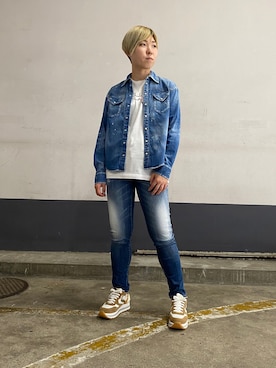 「DSQUARED2（ディースクエアード）のアイテム（ジャケット/アウター）」を使った、じゅんさん（レディース・158cm）の夏コーディネート