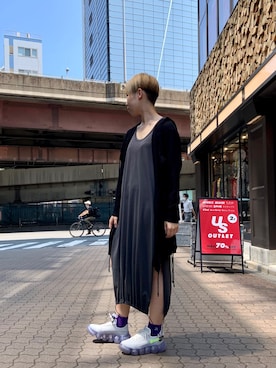 「KMRii」｜「アイテム（ワンピース/ドレス）」を使った、じゅんさん（レディース・158cm）の夏コーディネート