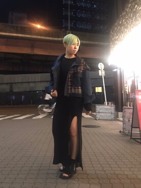 「backlash」｜「アイテム（デニムジャケット）」を使った、じゅんさん（レディース・158cm）の秋コーディネート