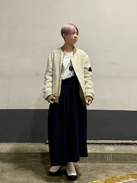 「AULA」｜「アイテム（ジャケット/アウター）」を使った、じゅんさん（レディース・158cm）の秋コーディネート