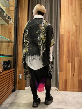 「KMRii（ケムリ）のアイテム（ワンピース/ドレス）」を使った、じゅんさん（レディース・158cm）の冬コーディネート
