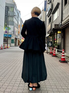 「ADDICT NOIR（アディクトノアー）のアイテム（ジャケット/アウター）」を使った、じゅんさん（レディース・158cm）の冬コーディネート