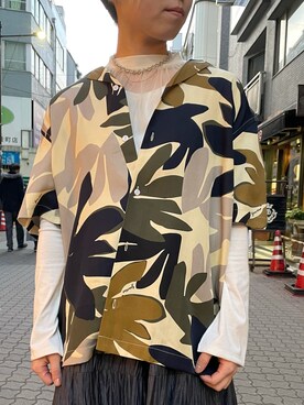「ゆったりシルエット」｜「アイテム（アクセサリー）」を使った、じゅんさん（レディース・158cm）の冬コーディネート